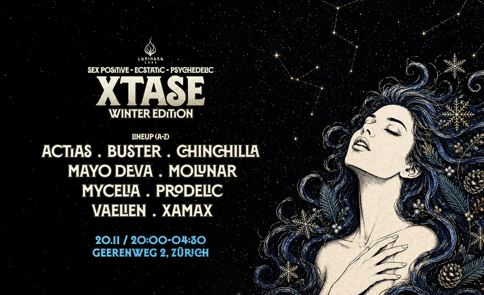 XTASE: Winter Edition flyer